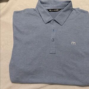 Travis Mathew Sky Blue Polo Shirt